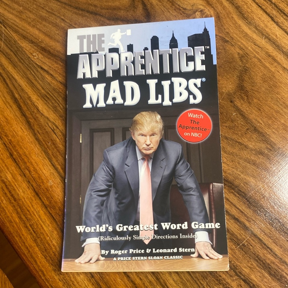 THE APPRENTICE MAD LIBS word game BOOK Trump 2005-unused